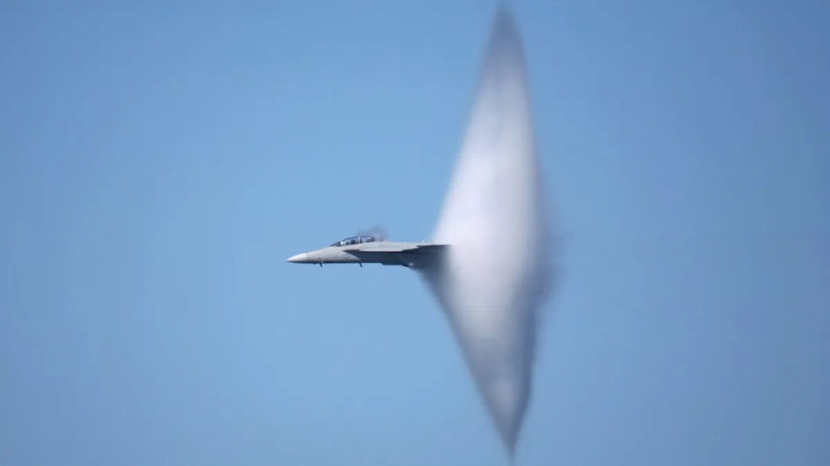 a sonic boom in the air