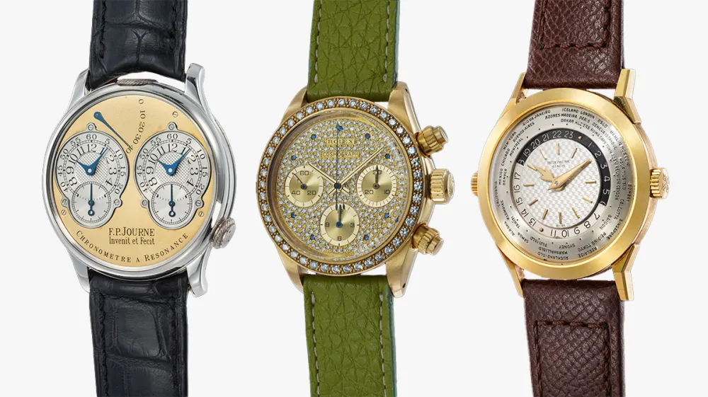 three watches at 2024 spring auctions