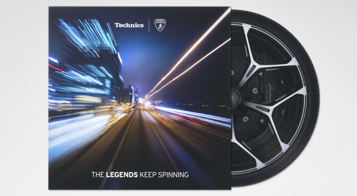exclusive vinyl of lamborghini x technics turntable