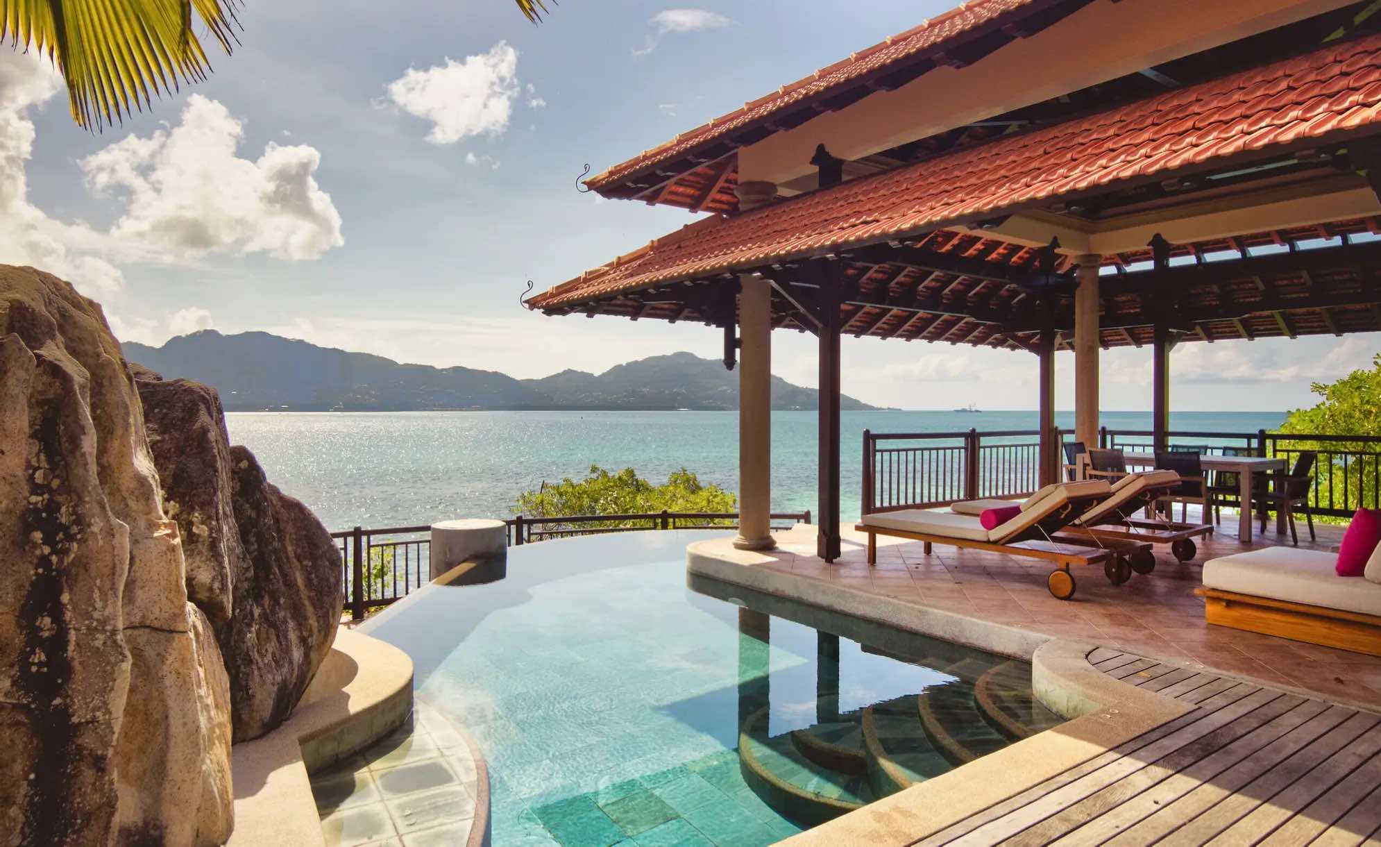 lounge of a villa in Club Med Seychelles Resort