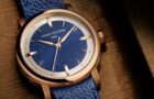 top down view of the blue dial rose gold escale 2024