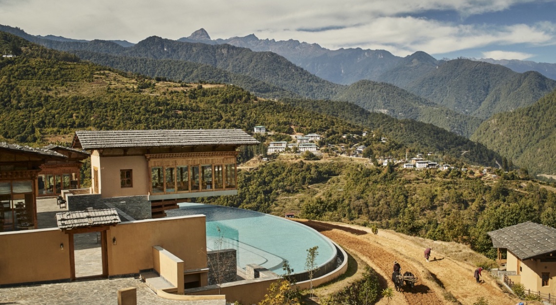 flying farmhouse, six senses Punakha, Bhutan