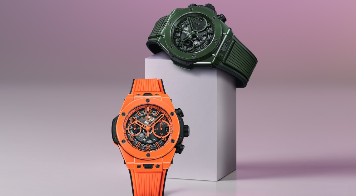 hublot orange and green big bang unicorn