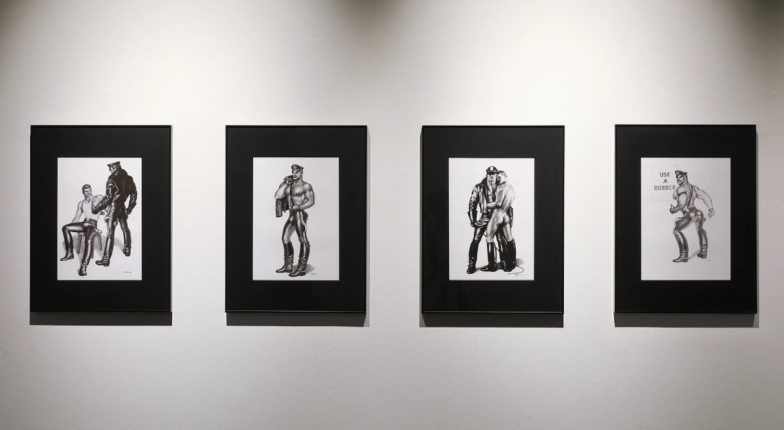 Tom of Finland art exhibited at Diesel Art Gallery