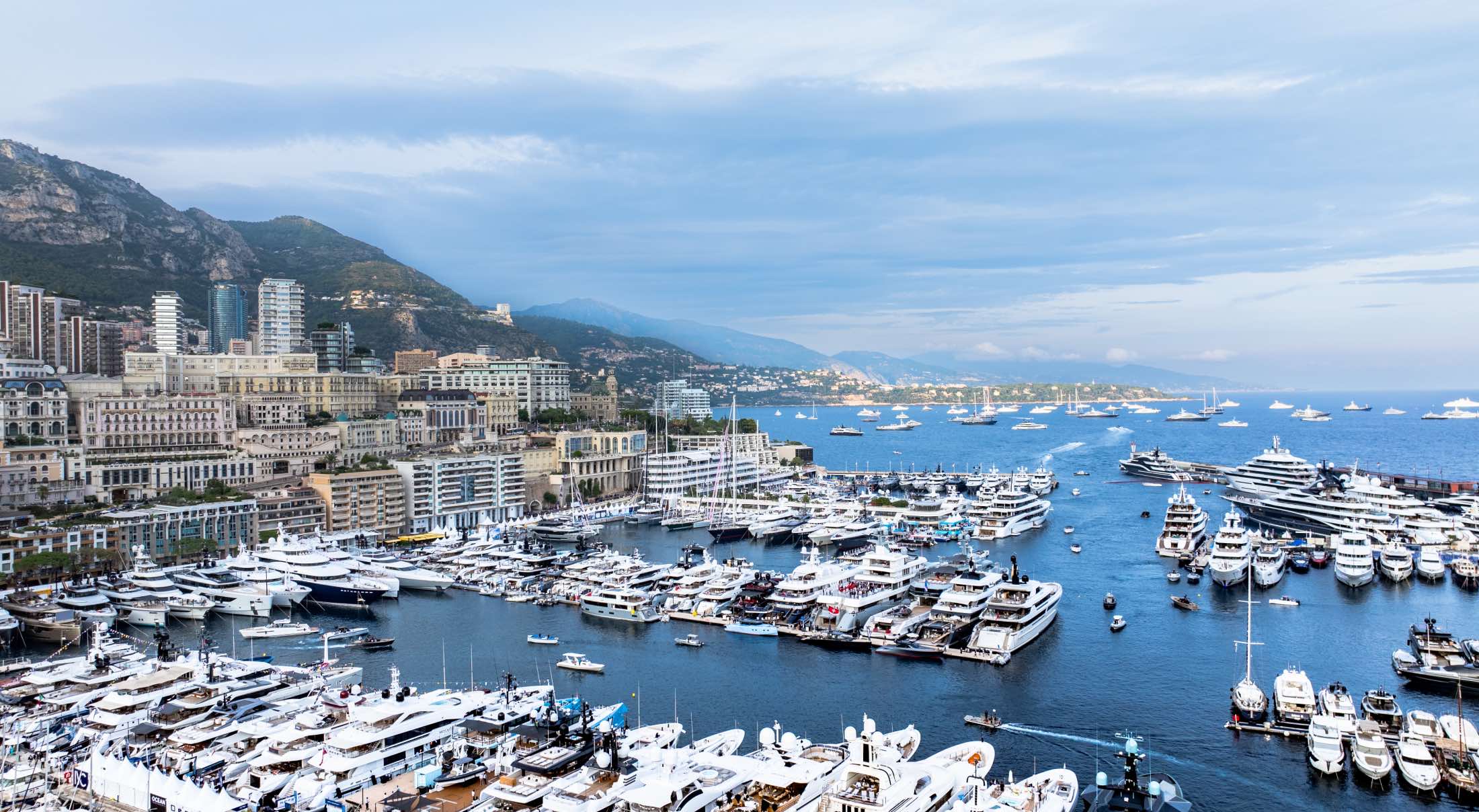 a plethora of yachts docked