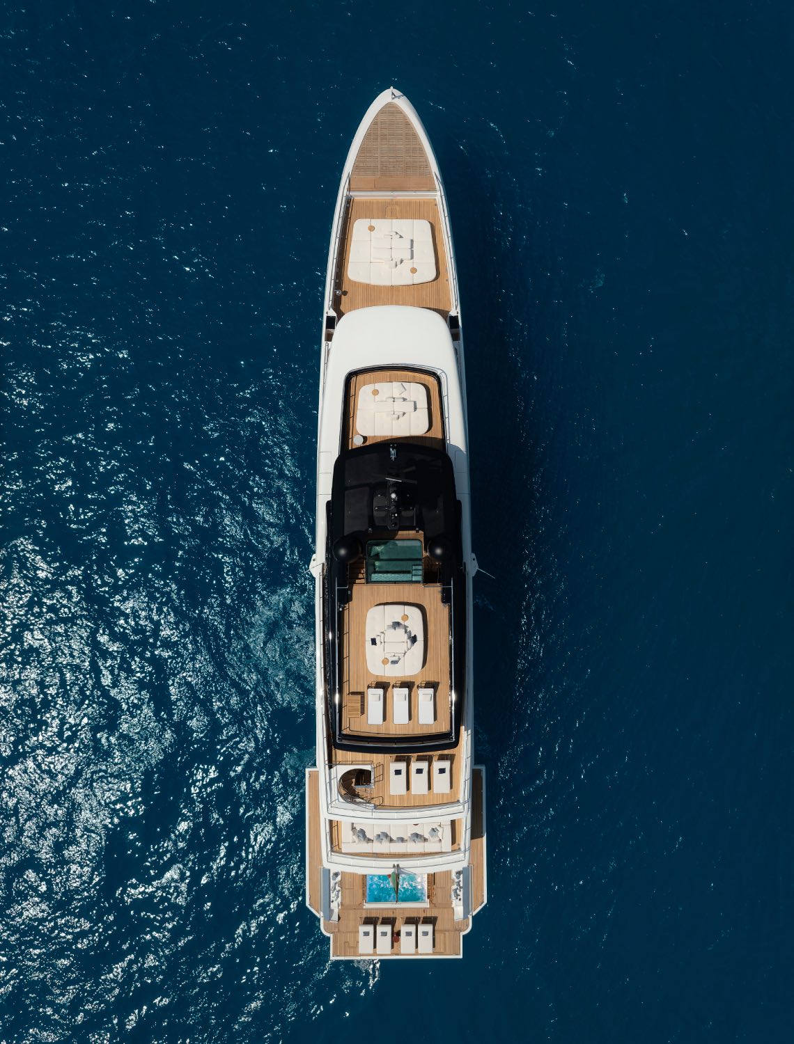 sanlorenzo 50 steel, top down view