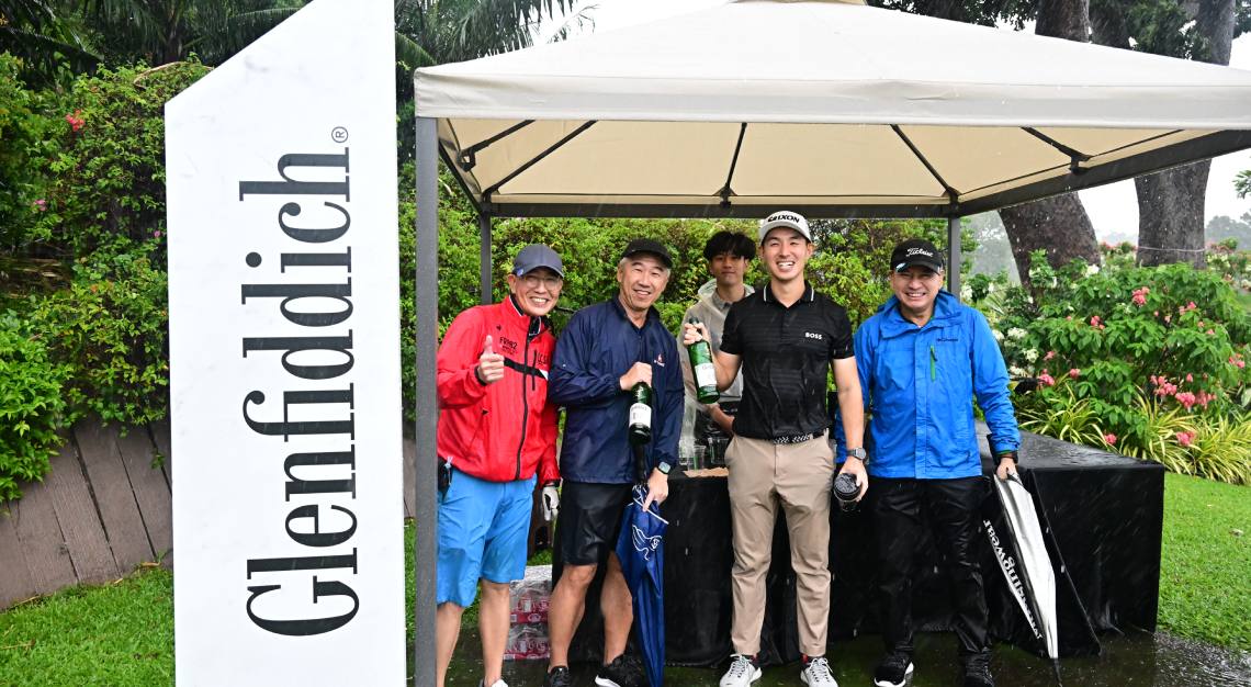 glenfiddich highball station on the greens