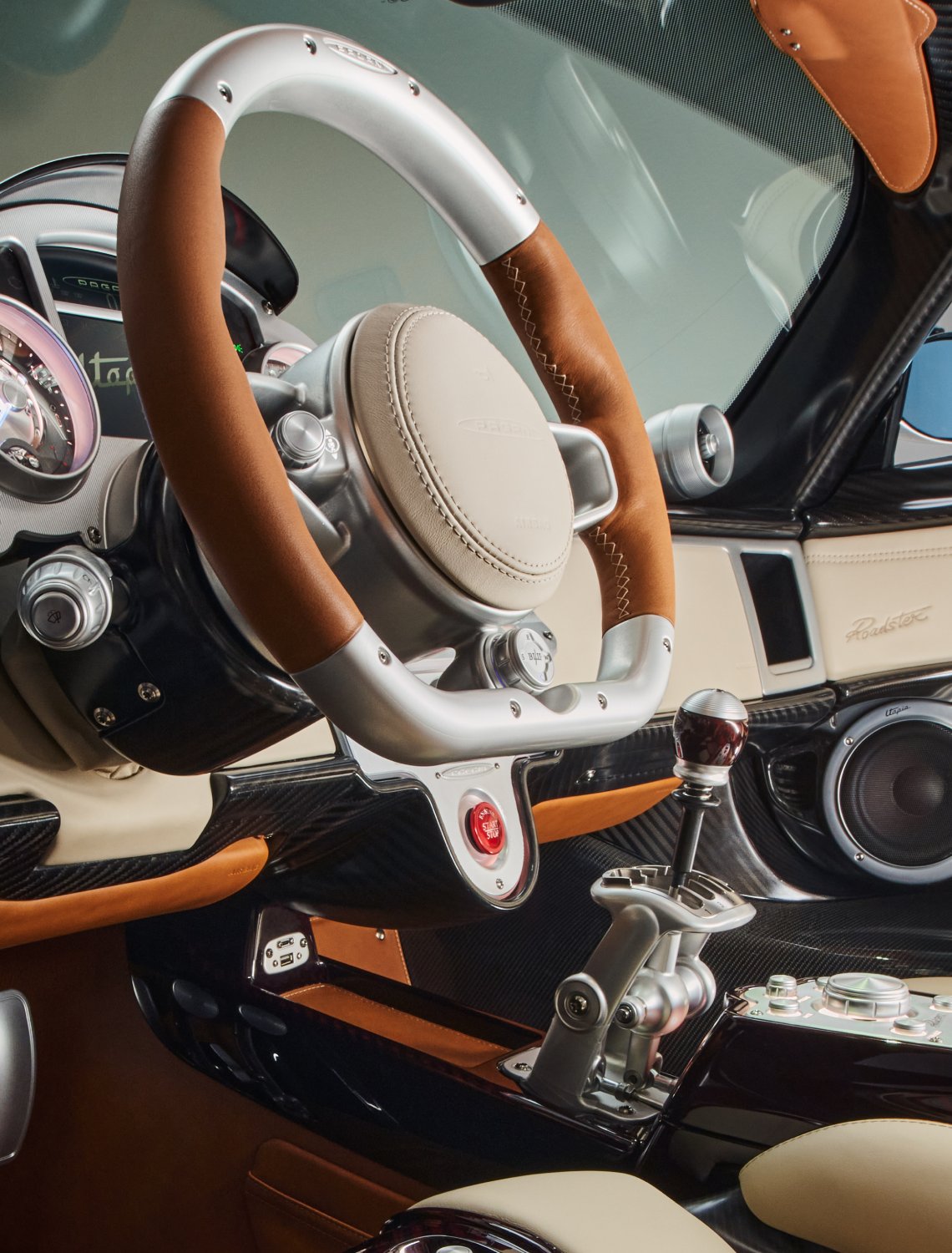 interior of the pagani utopia roadster